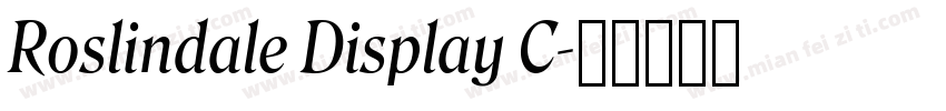 Roslindale Display C字体转换